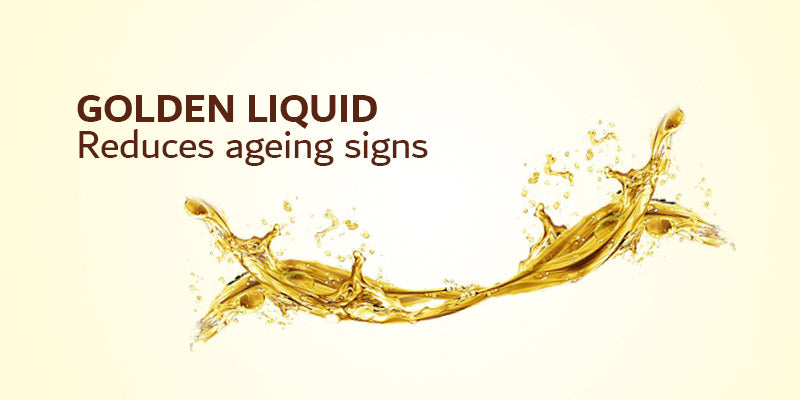 Golden liquid Reduces ageing signs